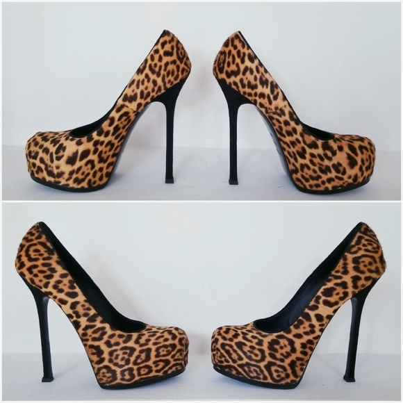 YVES SAINT LAURENT Leopard Print Pony Hair - Picture 4 of 8
